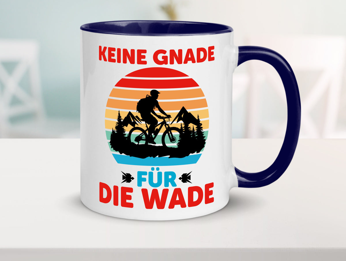 Keine Knade für die Wade | BMX Renrad Biker v2 lustig Humor Geschenkidee Tasse