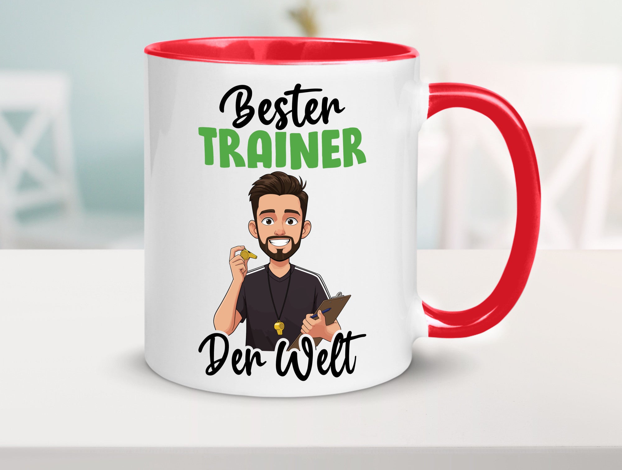 Bester Trainer | Verein Sport v2 Humor Geschenkidee Tasse