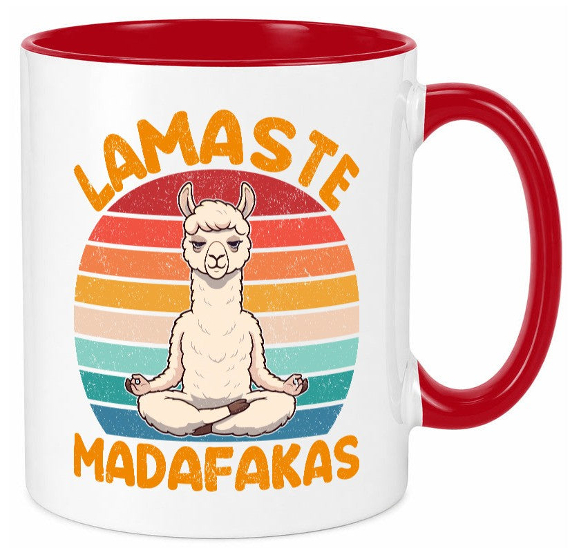 Lamaste | Madafakas Lama Vintage Humor Geschenkidee Tasse