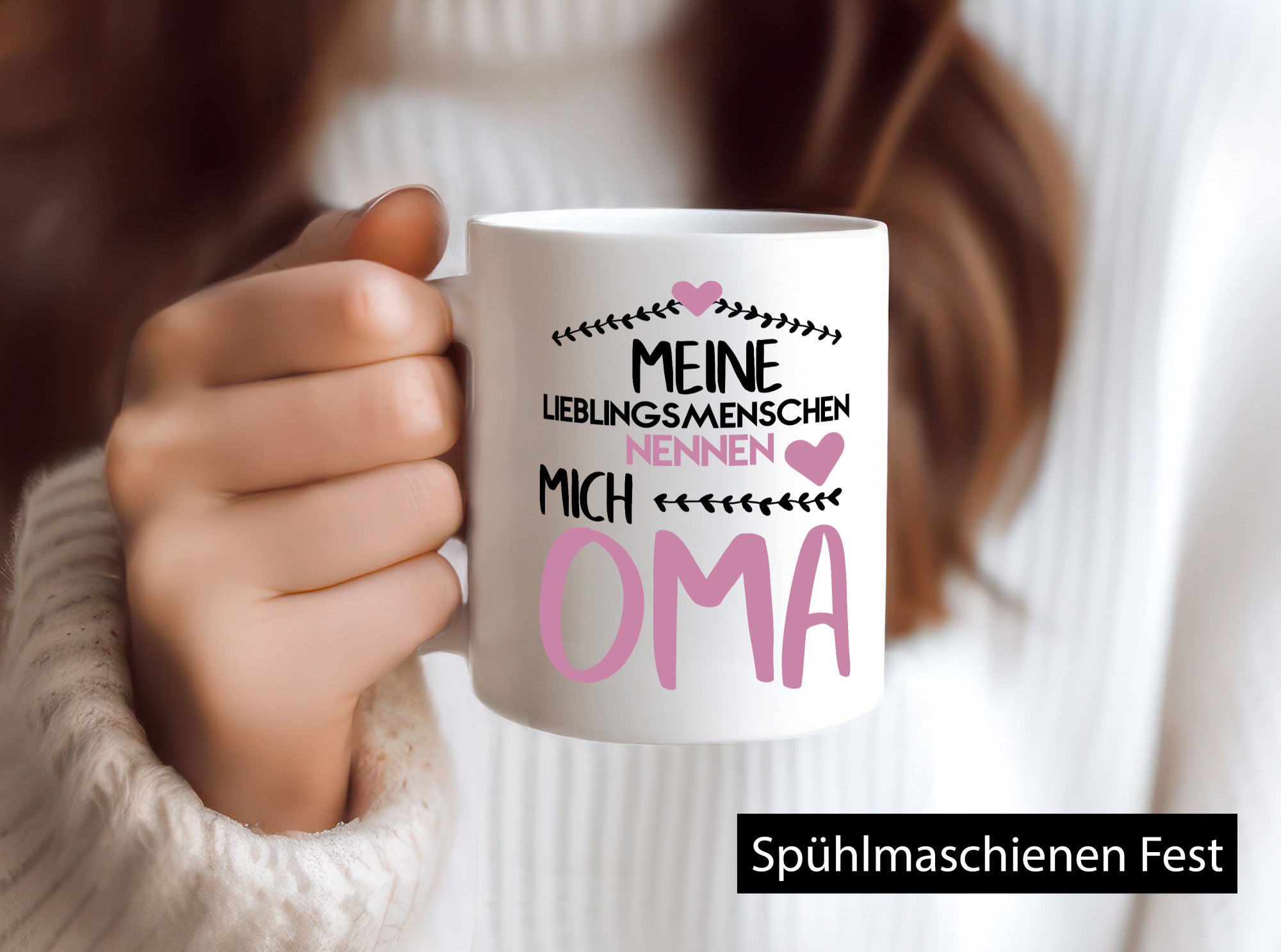 Oma Tasse | Lieblingsmenschen Großmutter Herzen lustiger Spruch Geschenk