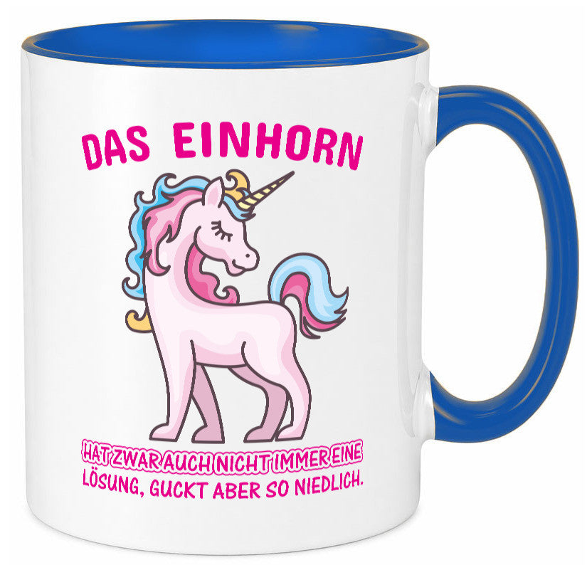 Niedliches Einhorn | lustige Tasse Frauen Mädchen lustiger Spruch Geschenk