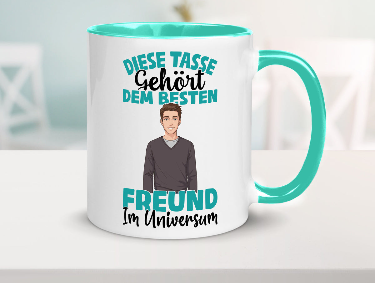Im Universum: Freund | Beziehung Partner Liebe Geschenk Humor Geschenkidee Tasse