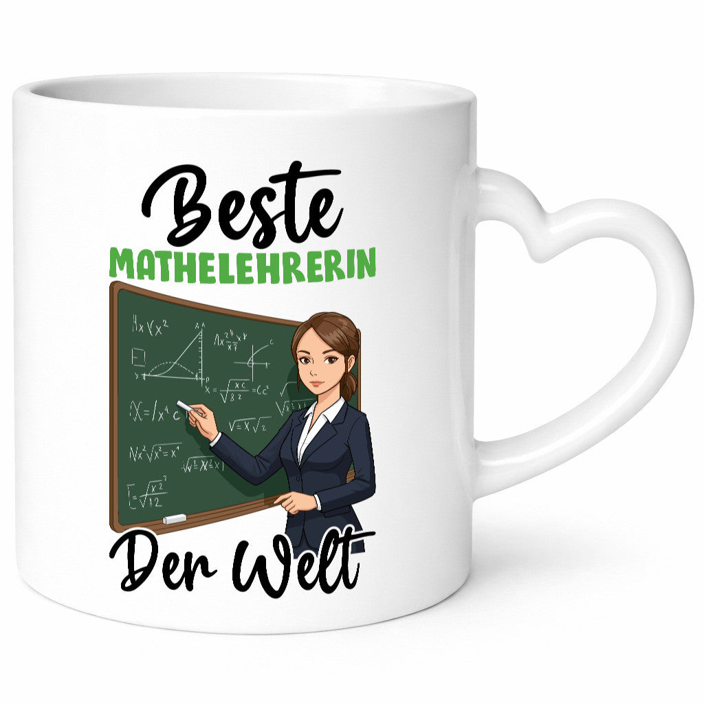 Beste Mathelehrerin | Lehrer Mathe v2 lustig Humor Geschenkidee Geschenk Tasse