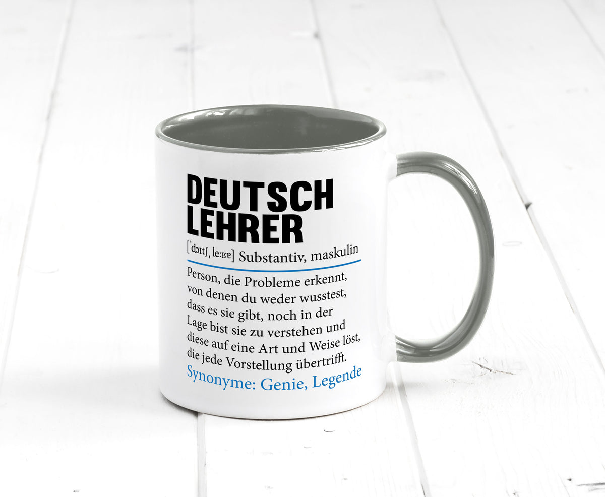 Deutschlehrer Spruch | Lehrer Schule Humor lustig Geschenkidee Geschenk Tasse