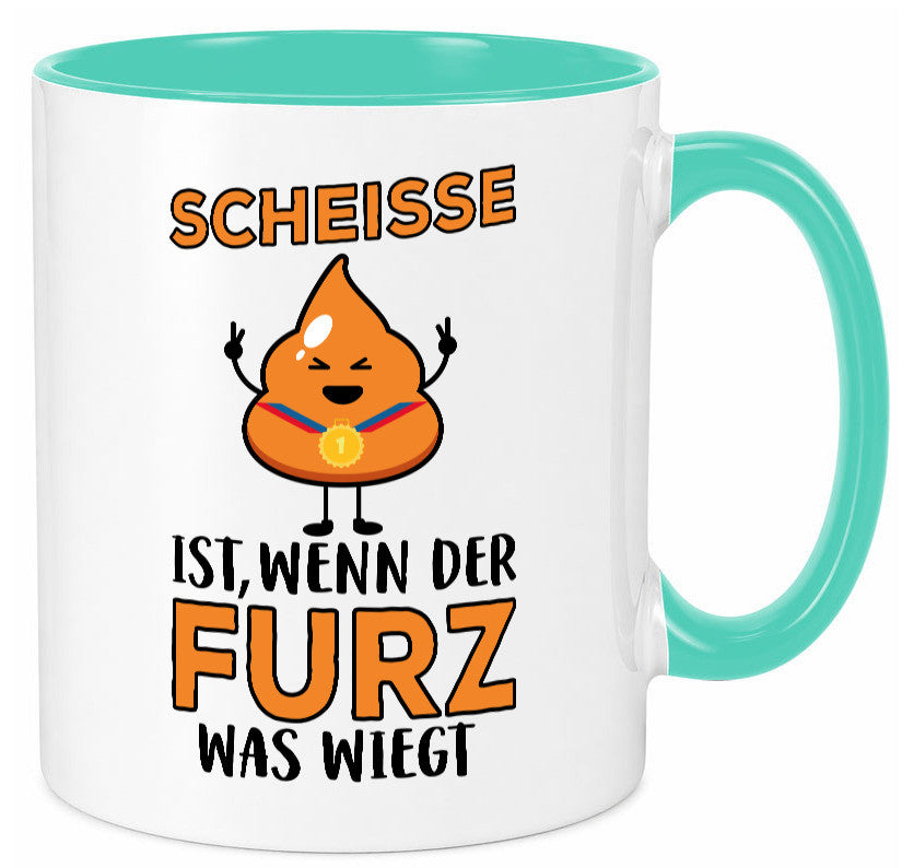 Scheisse ist lustiger Spruch Geschenk Humor Geschenkidee Tasse