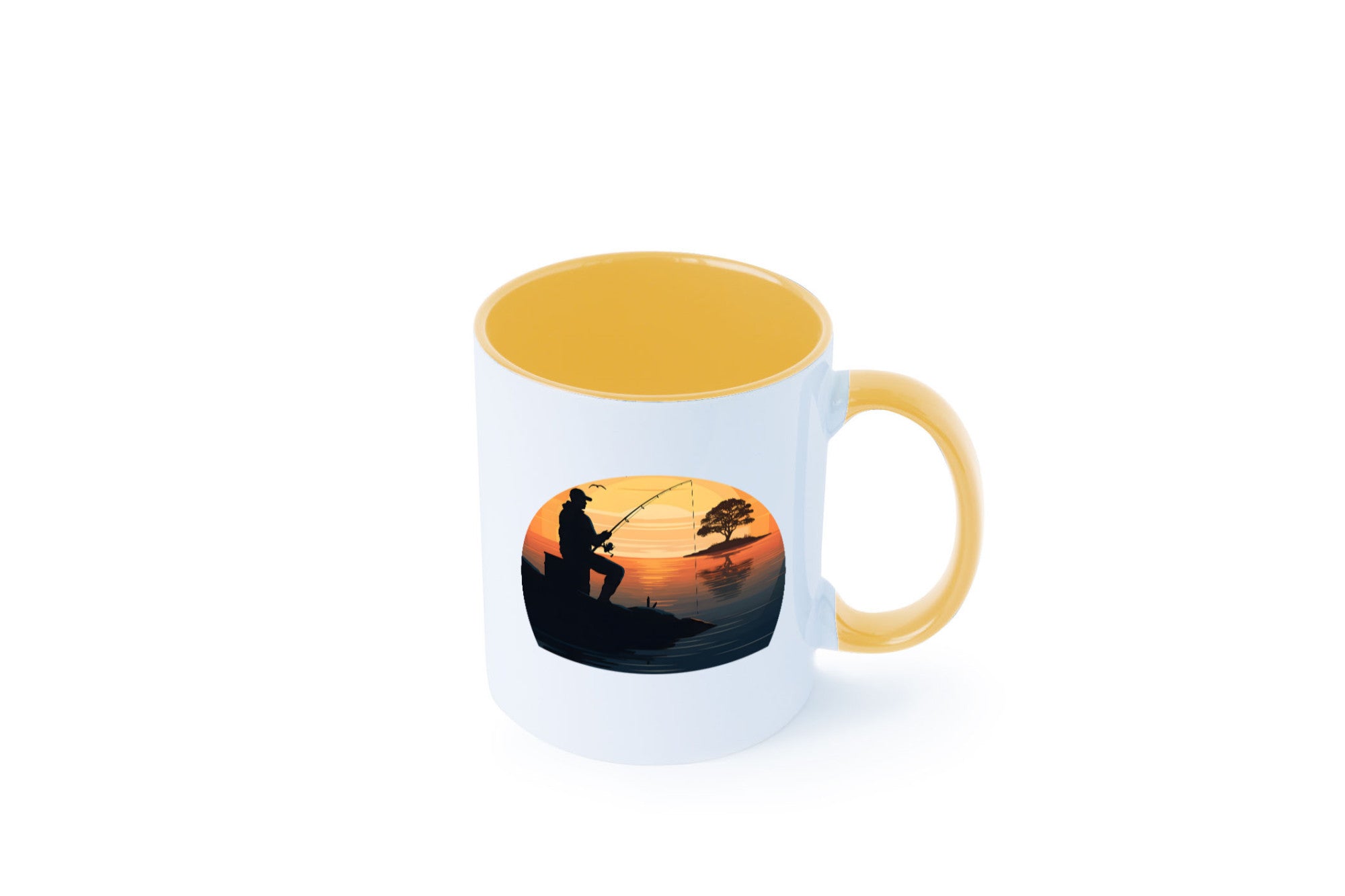 Angler | Sonnenuntergang Fischer Fische Angeln v2 Geschenk Humor Geschenkidee