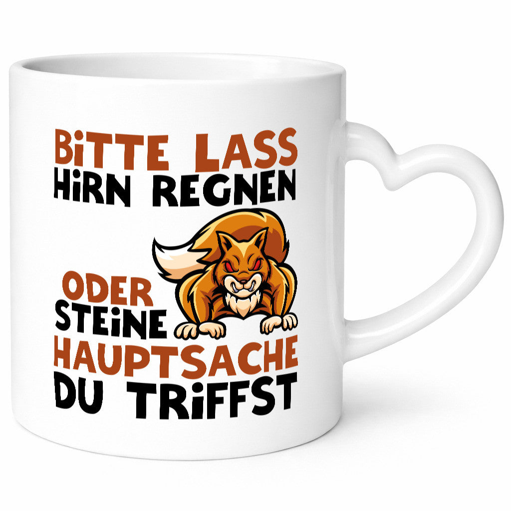 Hirn regen lassen lustiger Spruch Geschenk Humor Geschenkidee Tasse