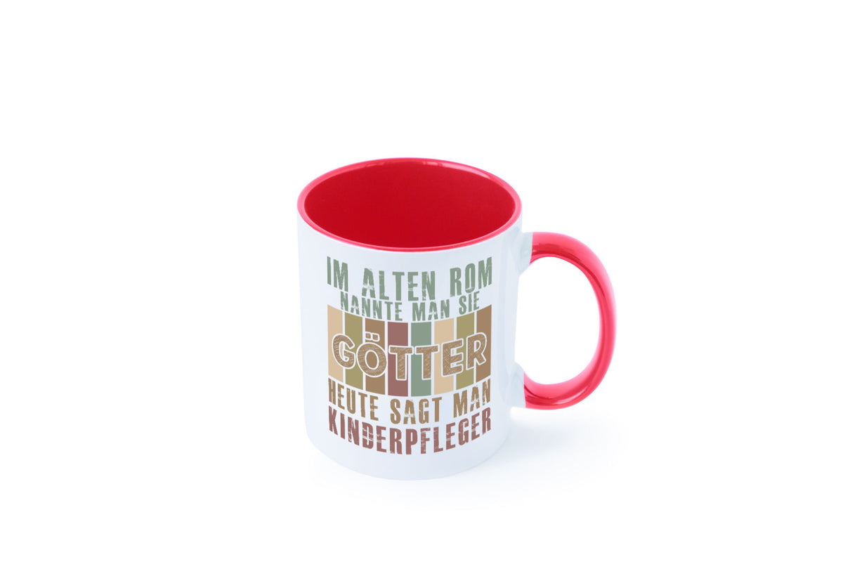 Heute sagt man: Kinderpfleger | Pfleger Kinder lustig Humor Geschenkidee Tasse