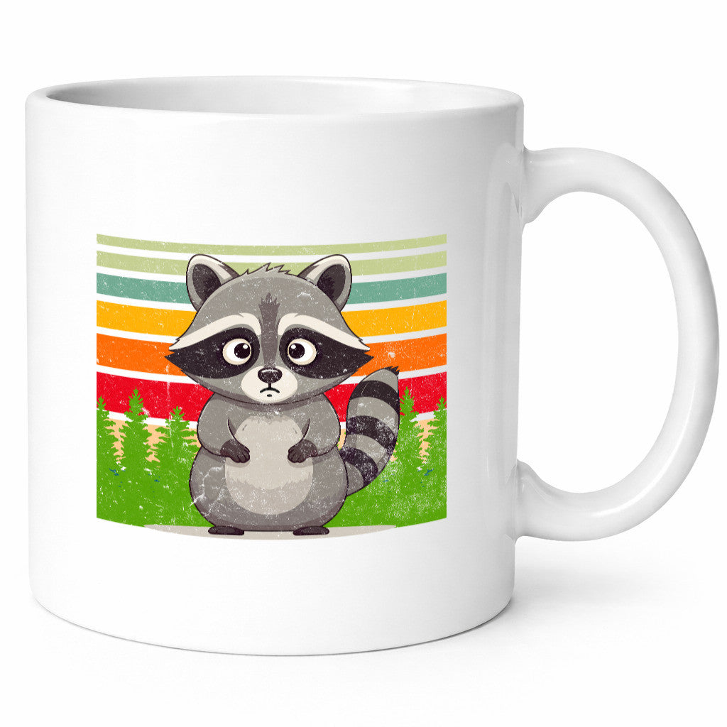 Waschbär | Vintage v2 lustiger Spruch Geschenk Humor Geschenkidee Tasse