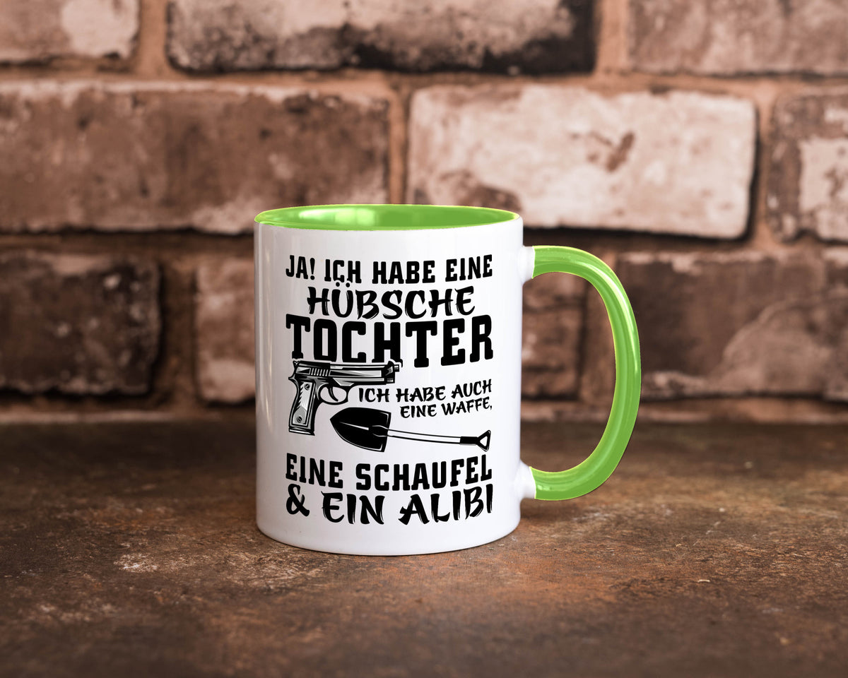 Hübsche Tochter Geschenk Familie Geschenkidee lustiger Spruch Tasse