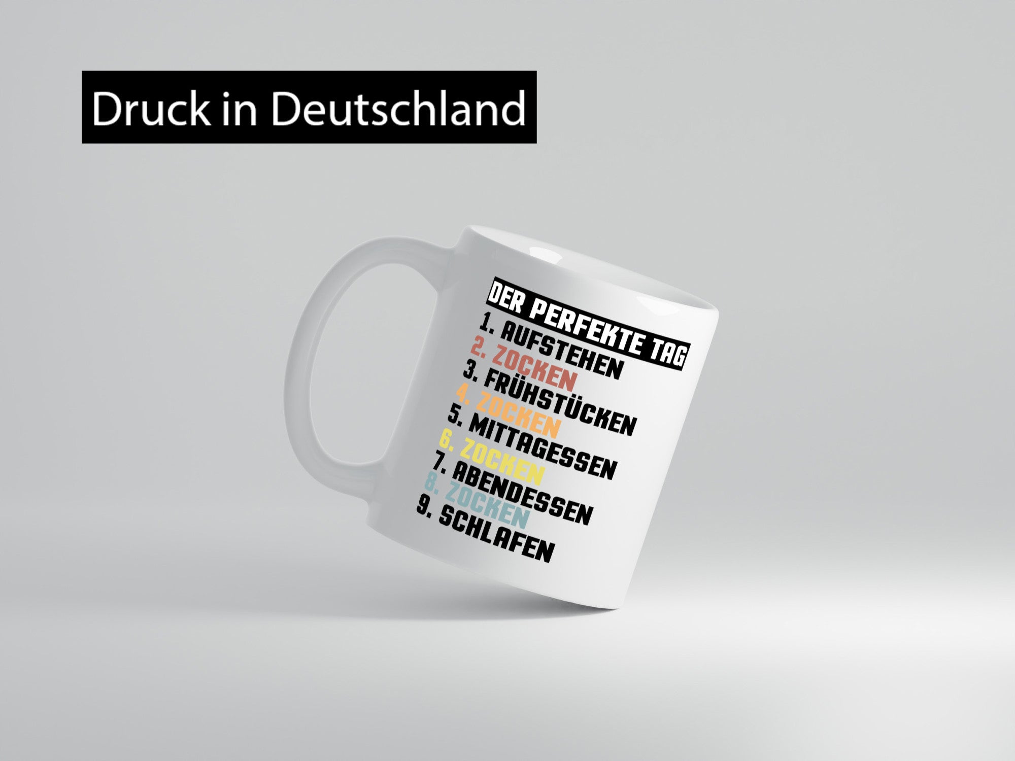 Der Perfekte Tag | Zocken Zocker Gamer Geschenkidee Humor Tasse