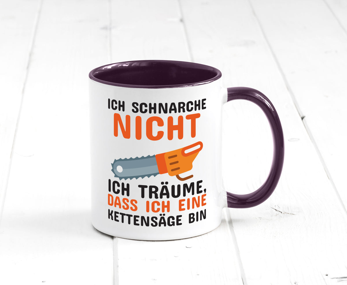 Ich schnarche nicht lustiger Spruch Geschenk Humor Geschenkidee Tasse