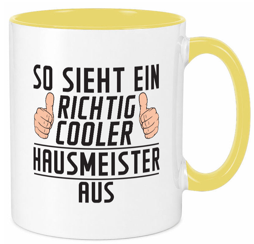 Richtig Cooler Hausmeister | Hauswart Geschenkidee Humor Tasse