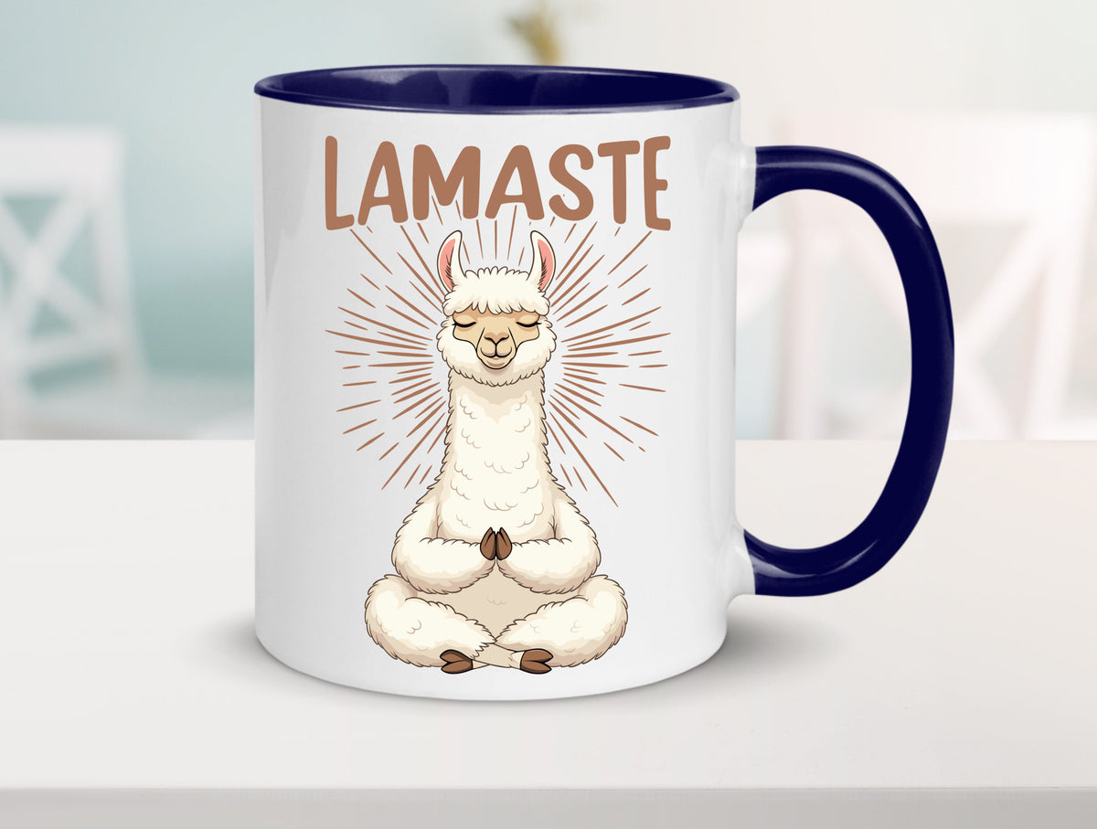 Lamaste | Lama Namaste lustiger Spruch Geschenk Humor Geschenkidee Tasse