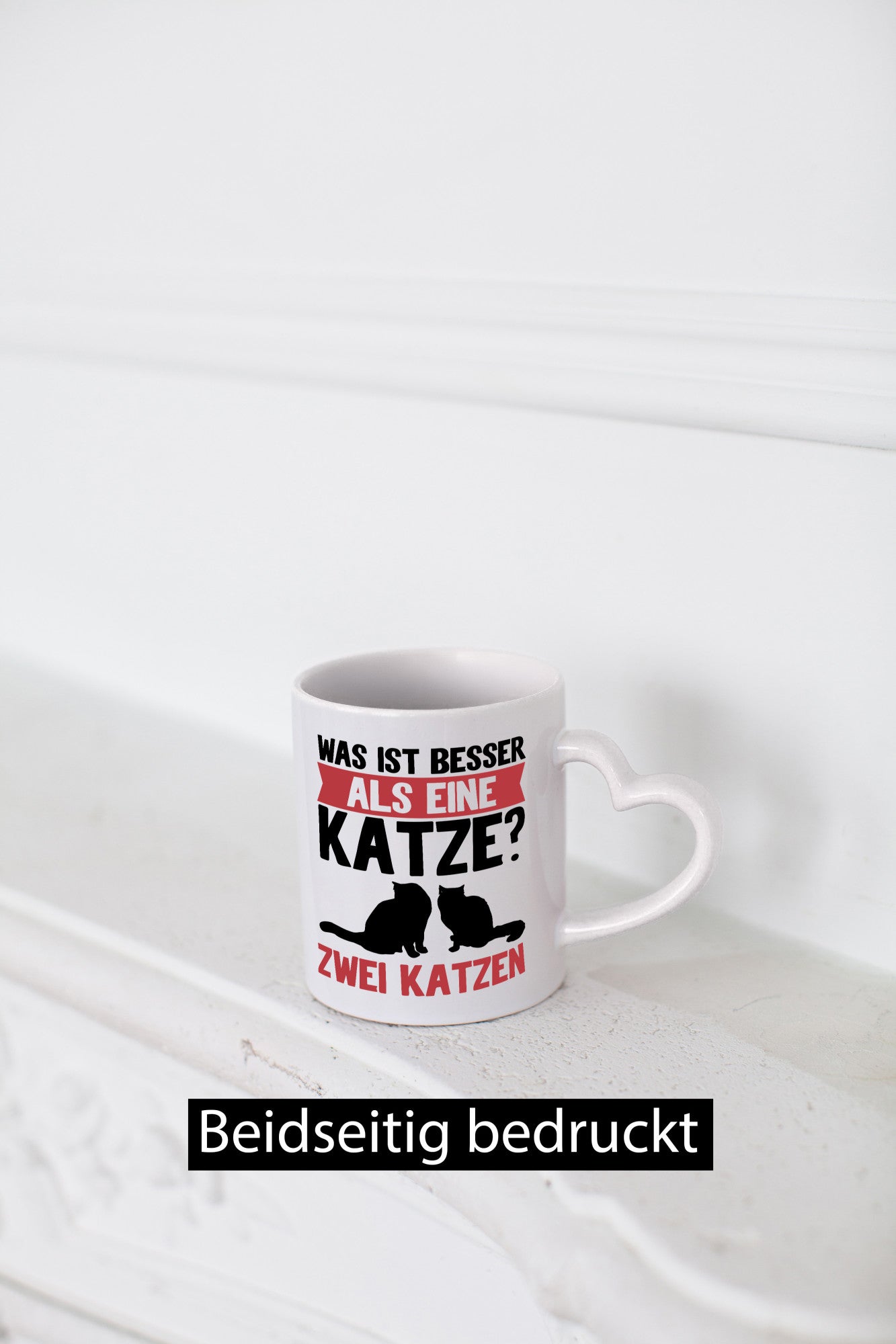 Zwei Katzen lustig Tierliebhaber Humor Geschenk Tasse