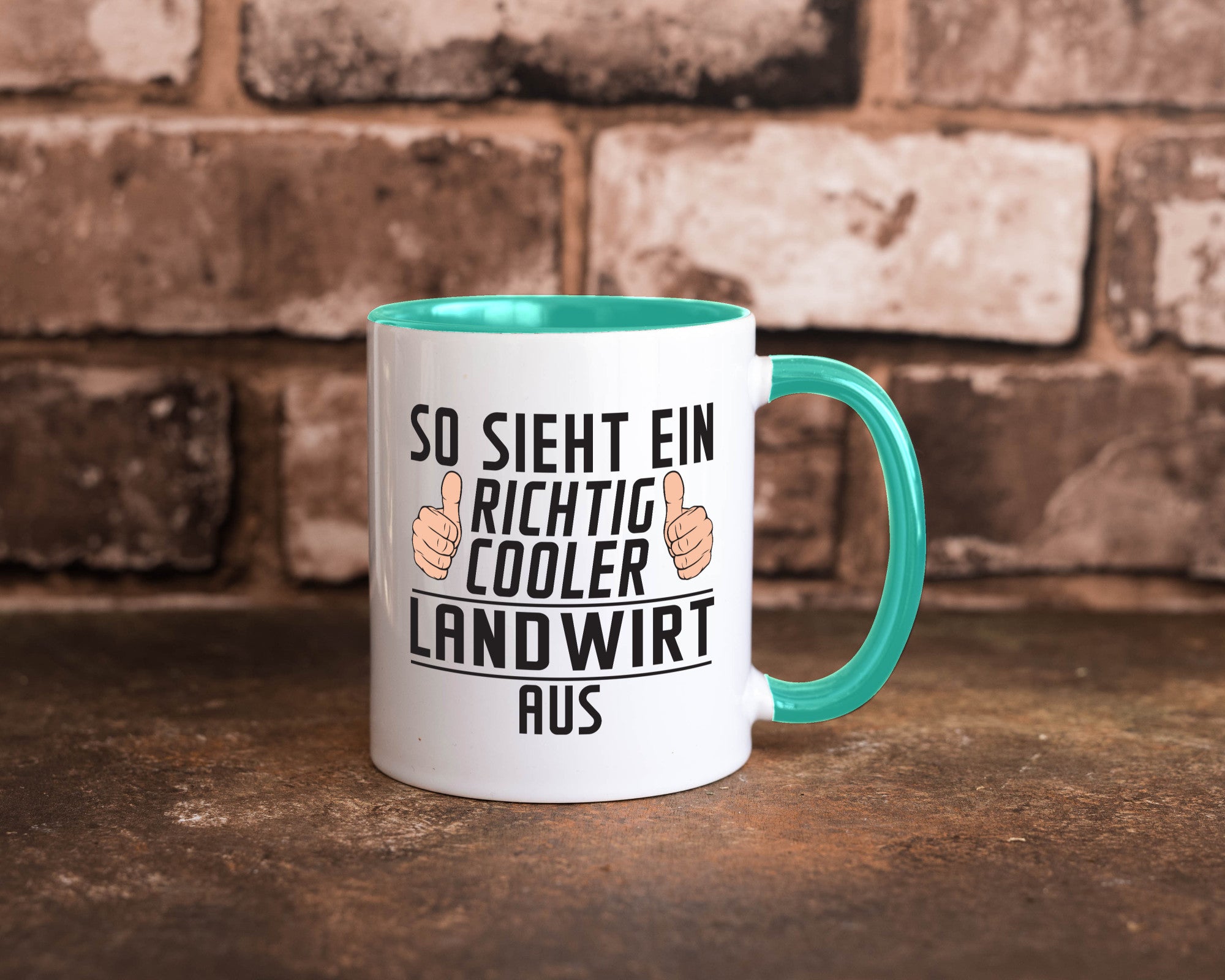 Richtig Cooler Landwirt | Bauer Landwirtschaft lustig Humor Geschenkidee Tasse