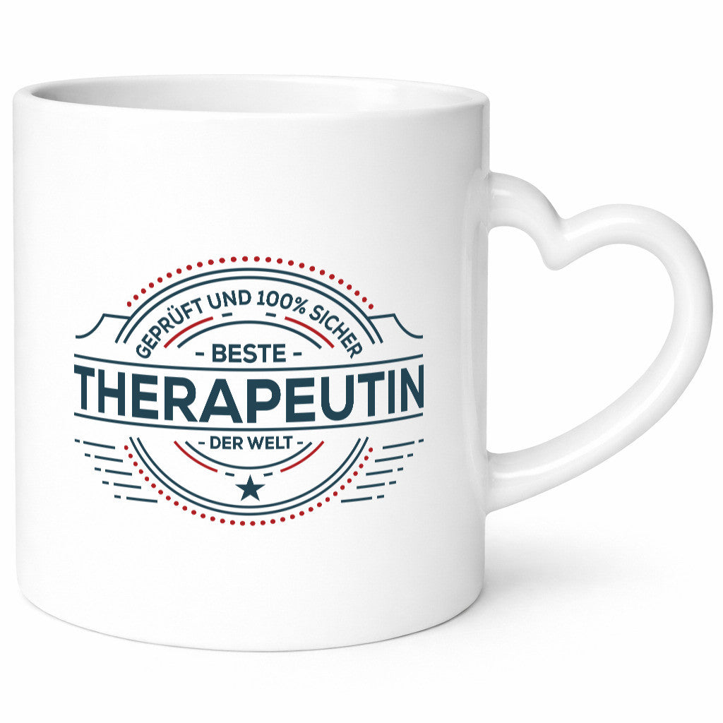 Geprüft und sicher: Therapeutin | Psychotherapie Therapie Geschenkidee Humor