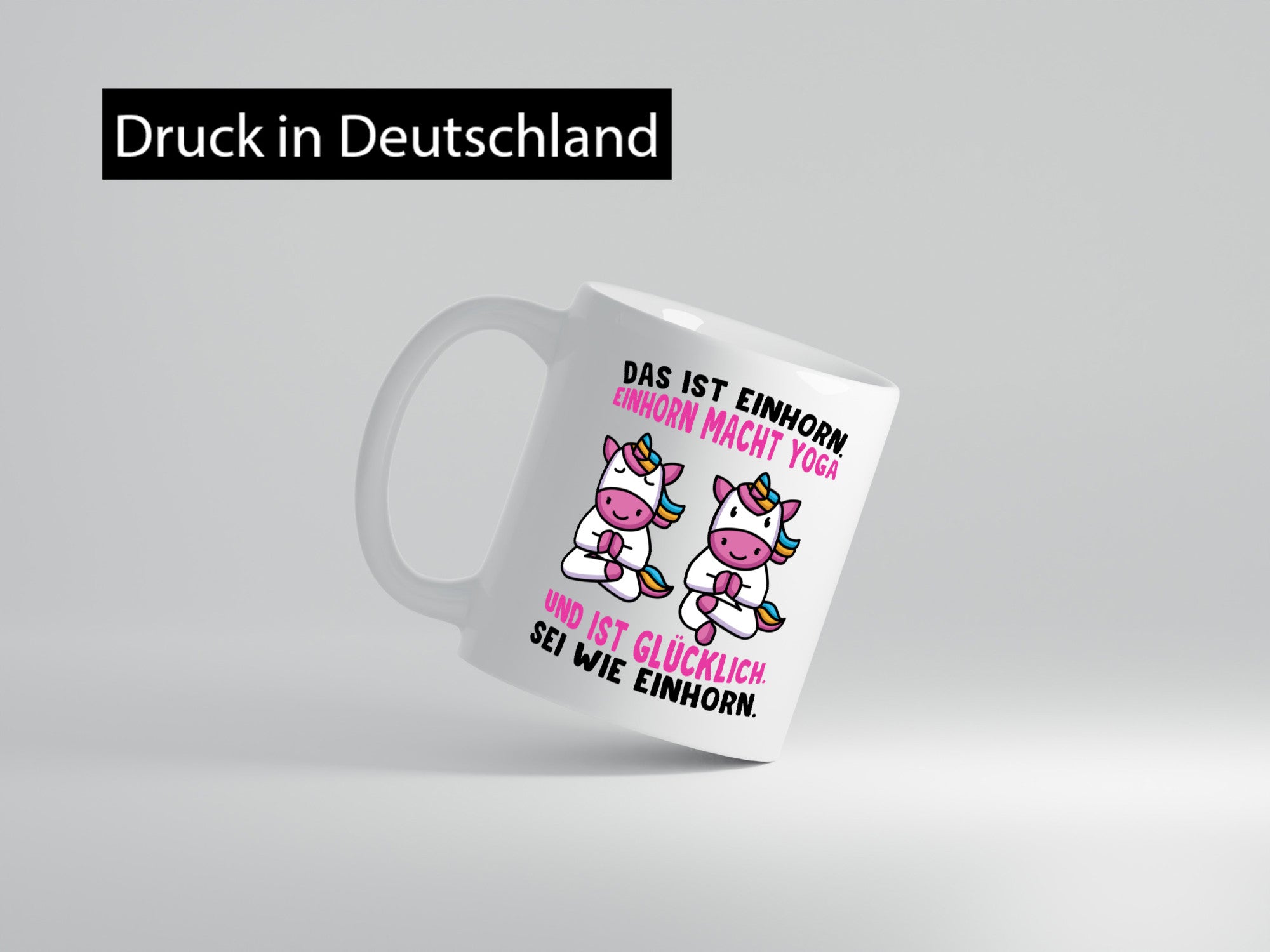 Einhorn Yoga | Yogalehrer Tasse Guru Entspannung Humor Geschenkidee