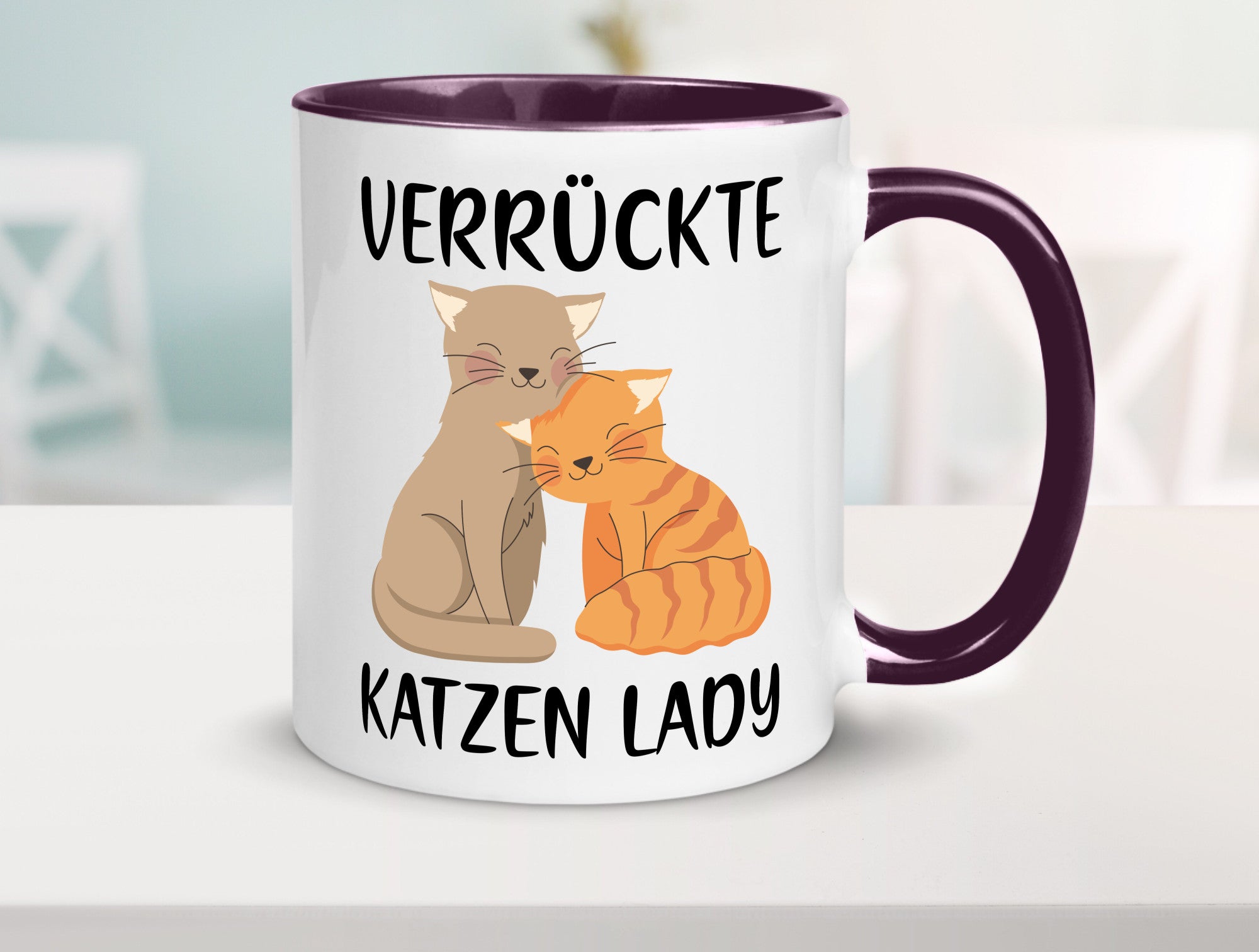 Verrückte Katzen Lady | Ich liebe Katzenliebhaber Geschenk Tierliebhaber Humor