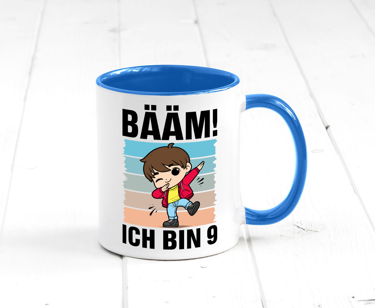9. Geburtstag | Ich bin 9 Jahre Bäääm Dabbing Kind lustig Geschenkidee Geschenk Tasse