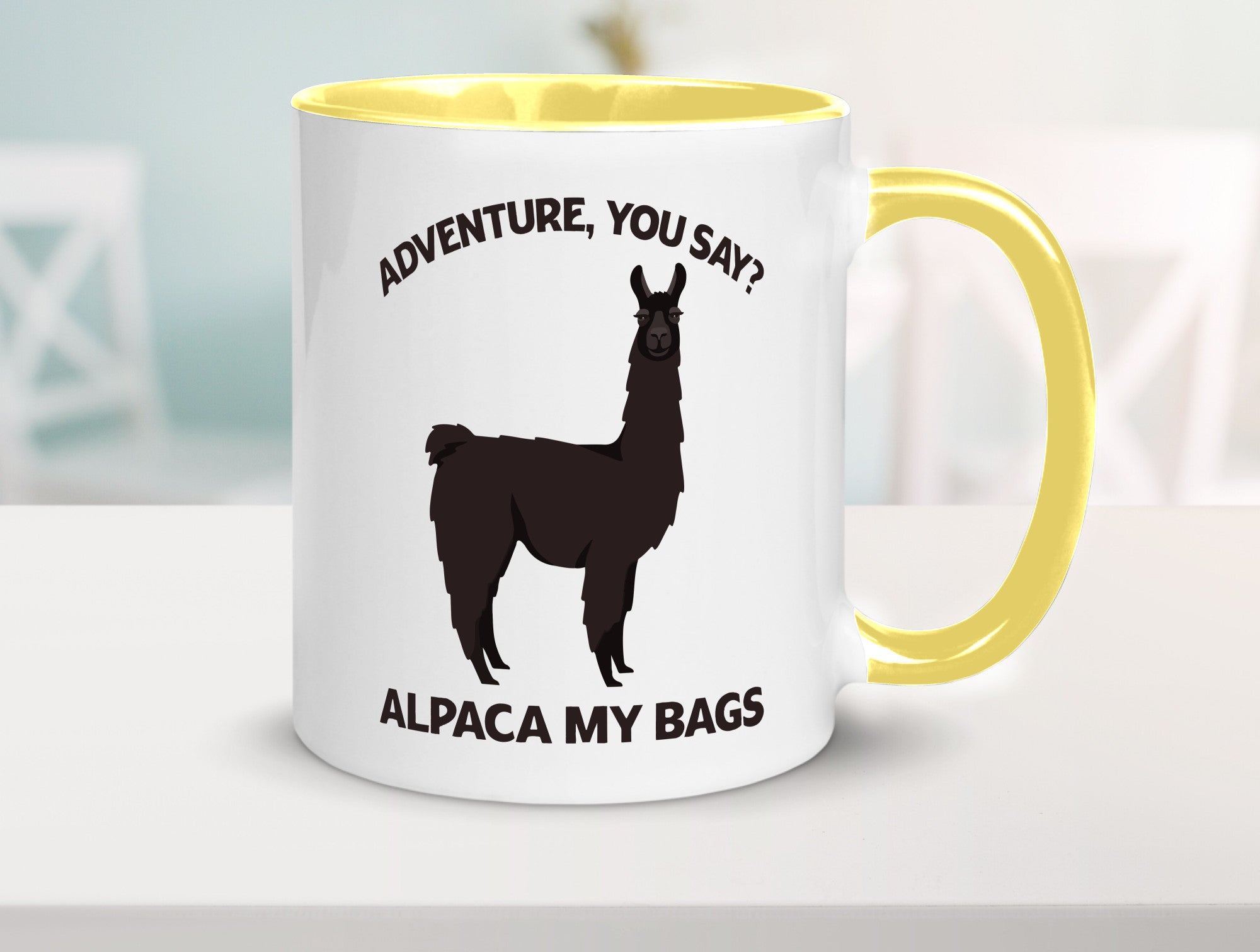 Adventure, Alpaca | Humor Geschenkidee Tasse