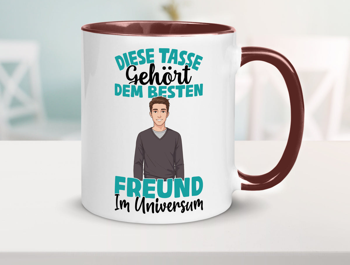 Im Universum: Freund | Beziehung Partner Liebe Geschenk Humor Geschenkidee Tasse