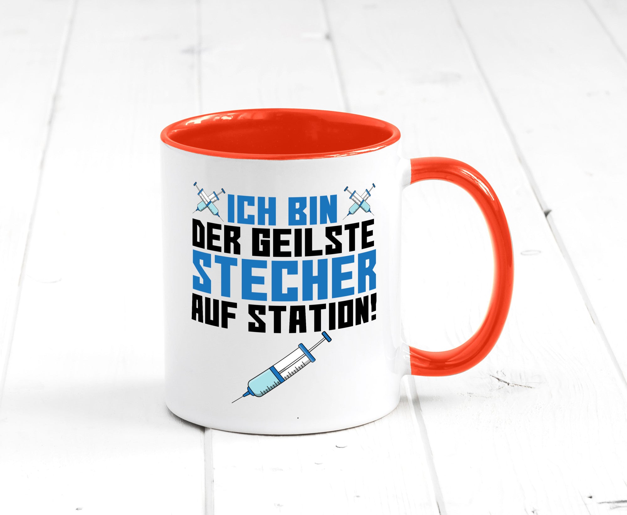 Ich bin der geilste Stecher | Pfleger Arzt Spritze lustig Humor Geschenkidee