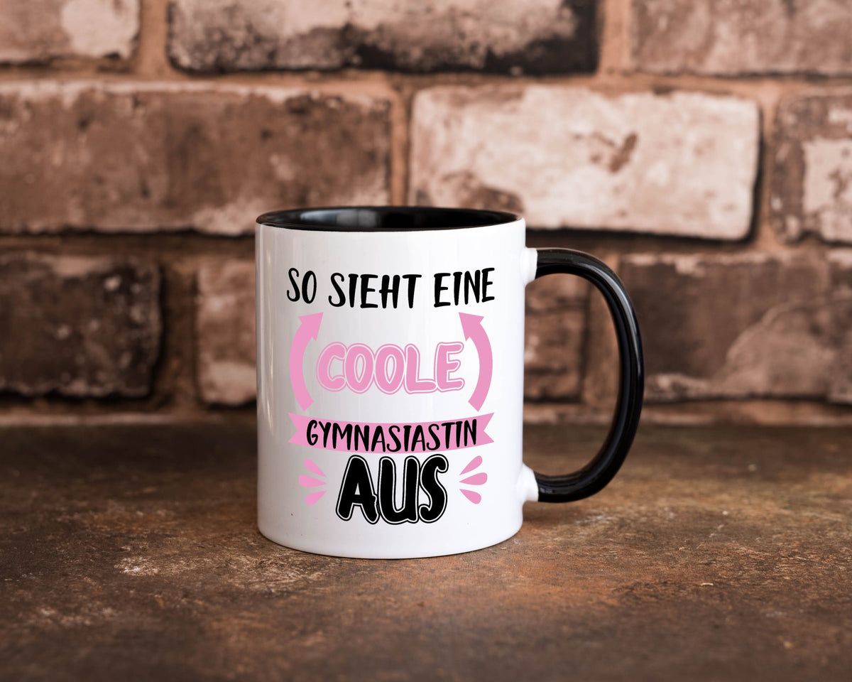 Coole Gymnasiastin | Mädchen Tasse Schülerin lustig Humor Geschenkidee Geschenk