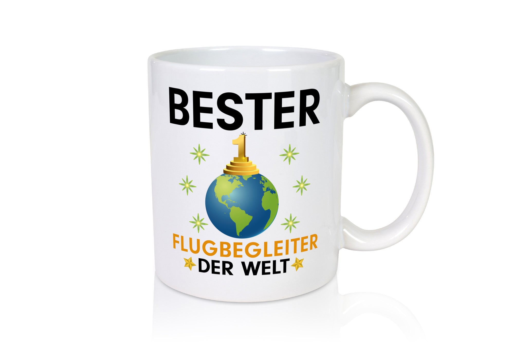 Welt Bester Flugbegleiter | Steward Flughafen Geschenkidee Humor Tasse