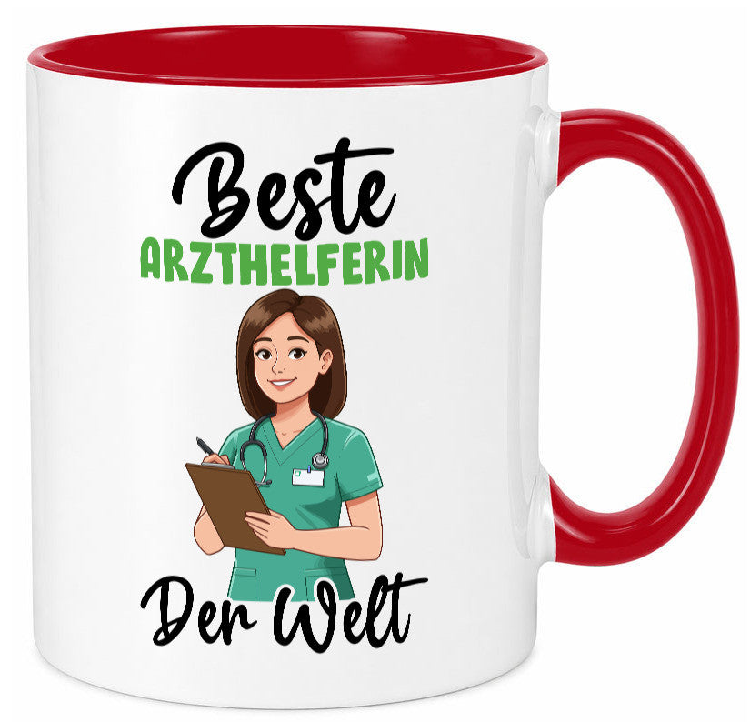Beste Arzthelferin | Fachangestellte Medizin v2 Geschenkidee Humor Tasse