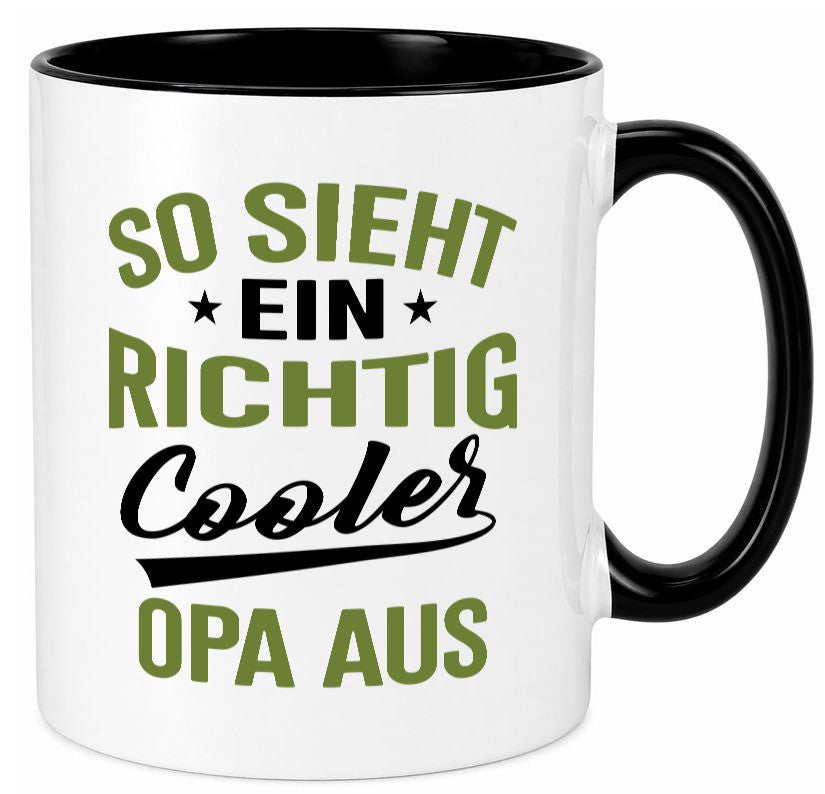 So sieht ein richtig Cooler Opa aus | Großvater Geschenkidee Familie Humor Tasse