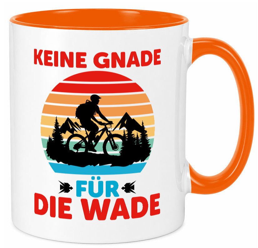 Keine Knade für die Wade | BMX Renrad Biker v2 lustig Humor Geschenkidee Tasse