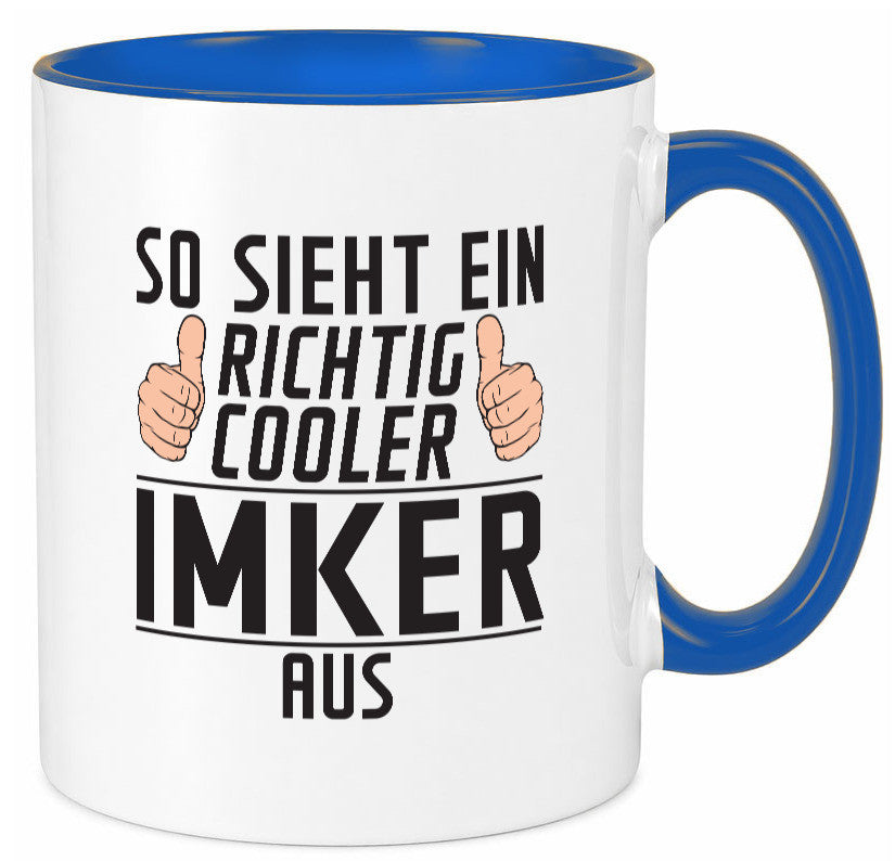 Richtig Cooler Imker | Imkerei Geschenkidee Humor Tasse