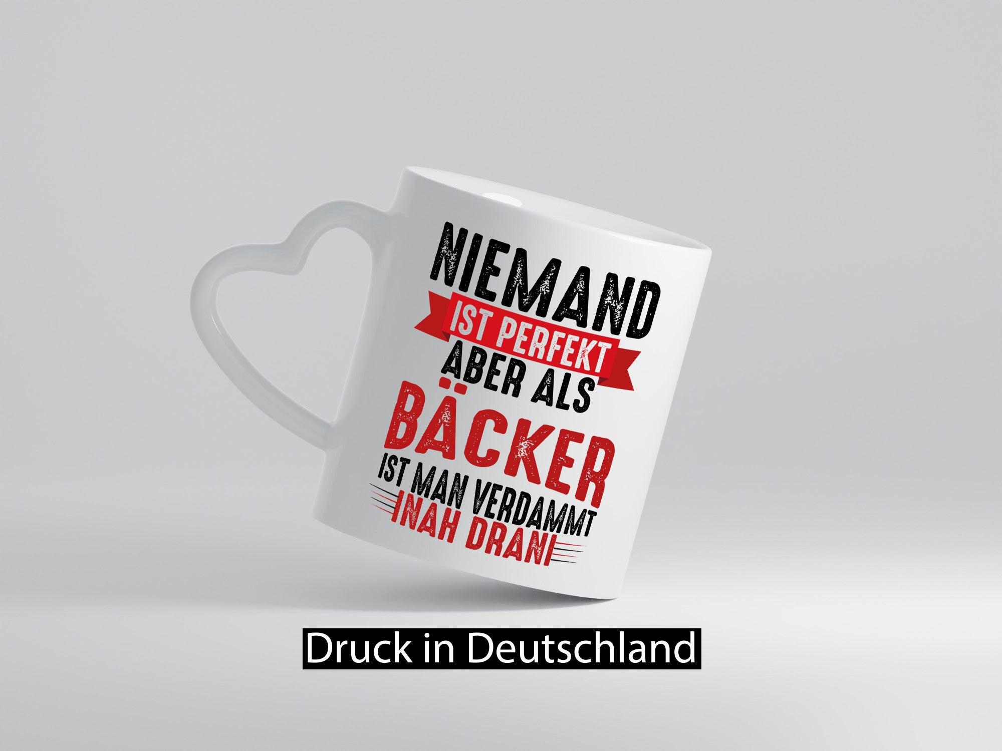 Als Bäcker ist man verdammt nah dran um Perfekt zu sein Geschenkidee Humor Tasse