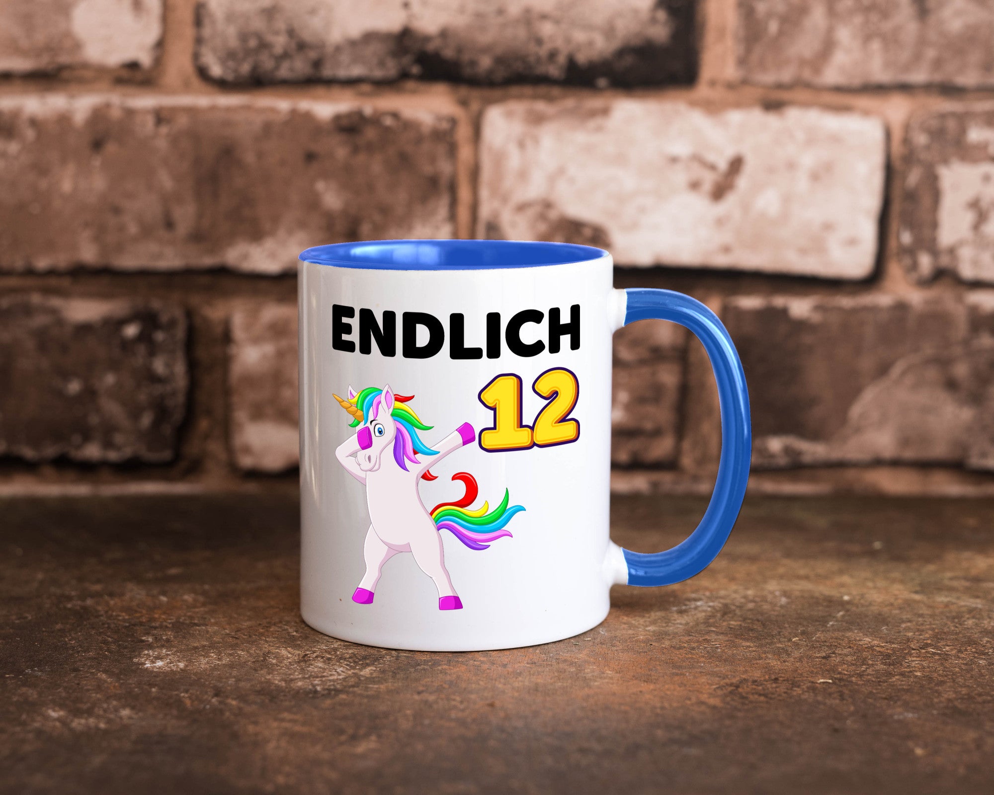 12. Geburtstag | endlich 12 Jahre Einhorn Mädchen lustig Geschenkidee Geschenk