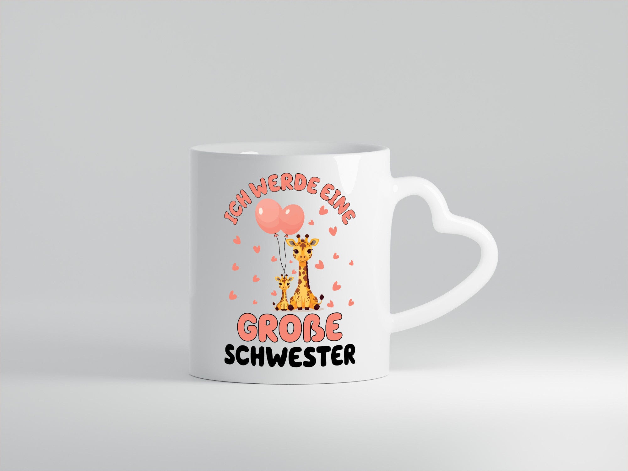 Ich werde große Schwester | Giraffe Geschwister lustig Humor Geschenkidee