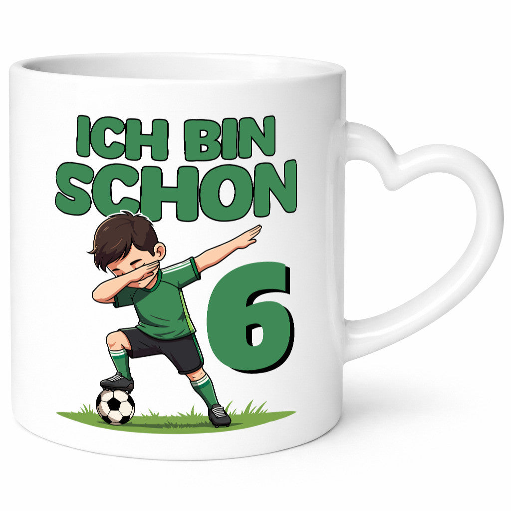 6. Geburtstag | 6 Jahre Fußballer lustiger Spruch Geschenk Geschenkidee Tasse