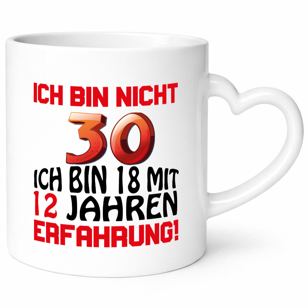 Ich bin nicht 30. lustiger Spruch Geschenk Humor Geschenkidee Tasse