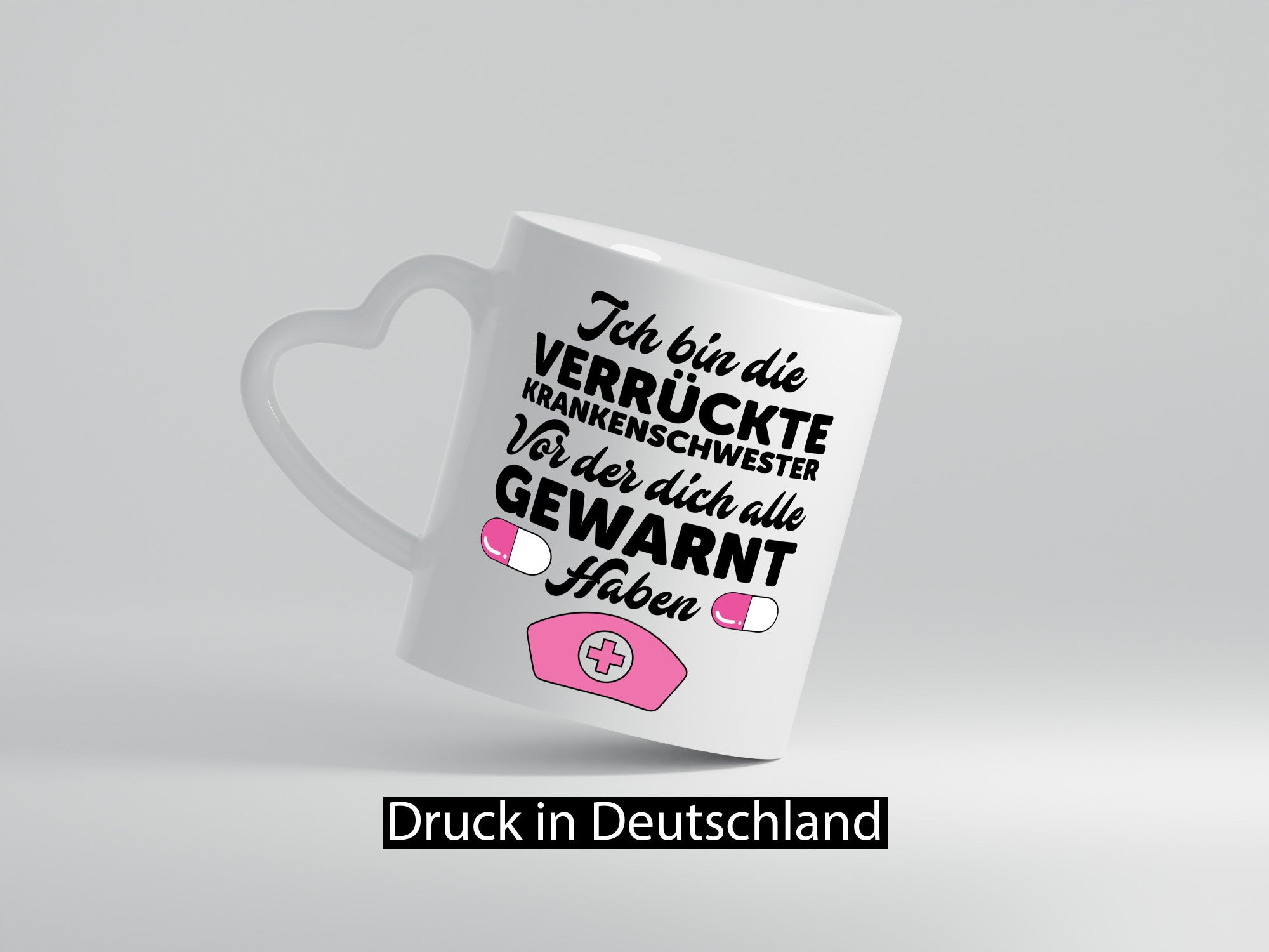 Alle haben dich gewarnt | Krankenschwester Verrückt Humor Geschenkidee Tasse