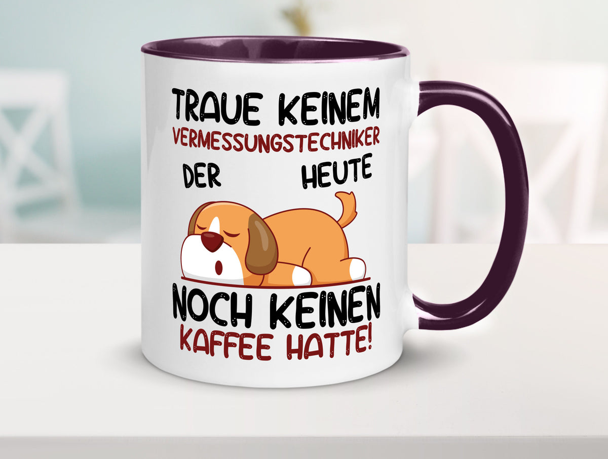Traue keinem Vermessungstechniker | Techniker lustig Humor Geschenkidee Tasse