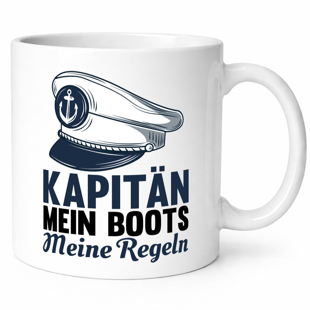 Mein Boot meine Regeln | Kapitän Tasse Schifffahrer Humor Geschenkidee