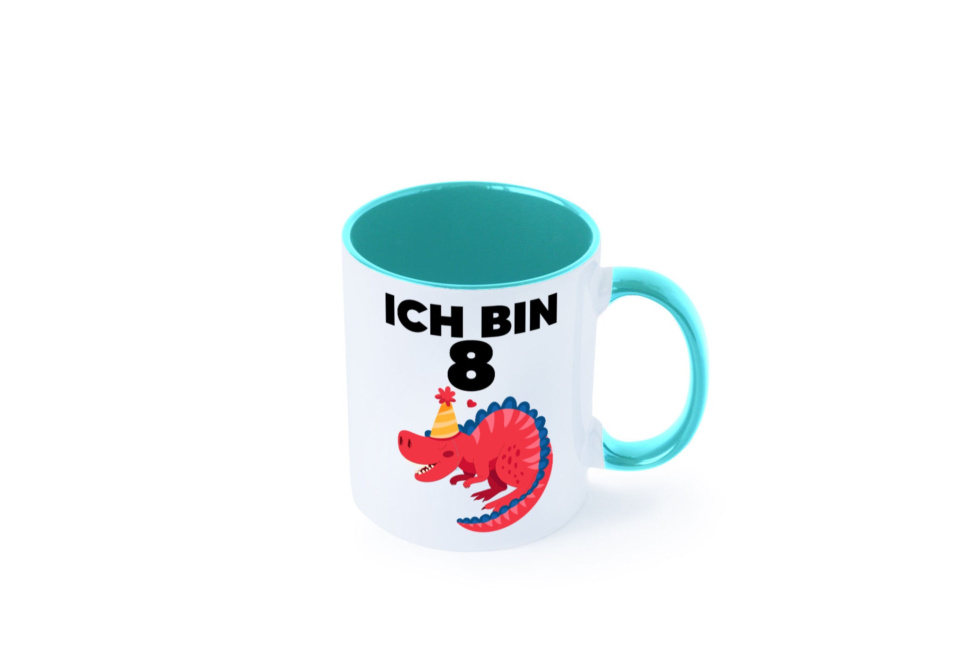 8. Geburtstag | Dino Dinosaurier 8 Jahre lustig Geschenkidee Geschenk Tasse