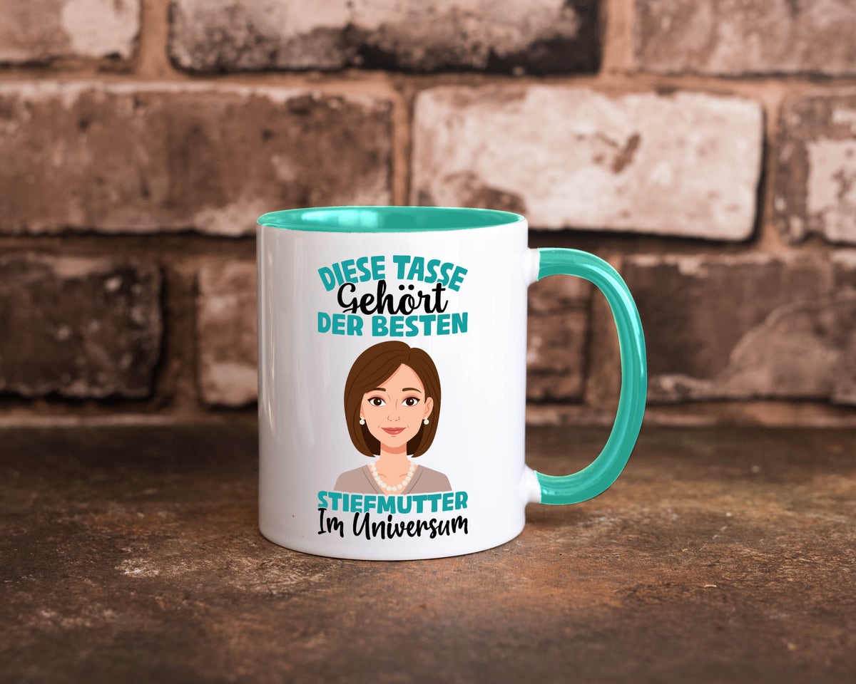 Im Universum: Stiefmutter | Stieftochter Beste Geschenk Familie Geschenkidee Tasse