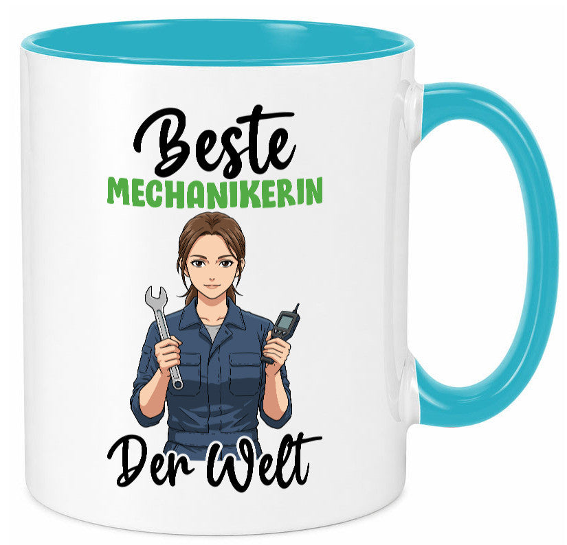 Beste Mechanikerin | KFZ v2 Humor Geschenkidee Tasse