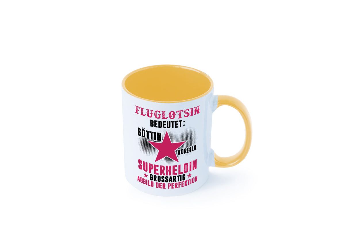 Bedeutung von Fluglotsin | Flughafen Flugverkehr Geschenkidee Humor Tasse