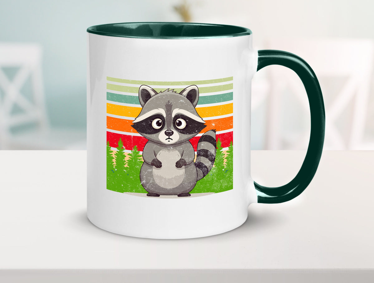 Waschbär | Vintage v2 lustiger Spruch Geschenk Humor Geschenkidee Tasse