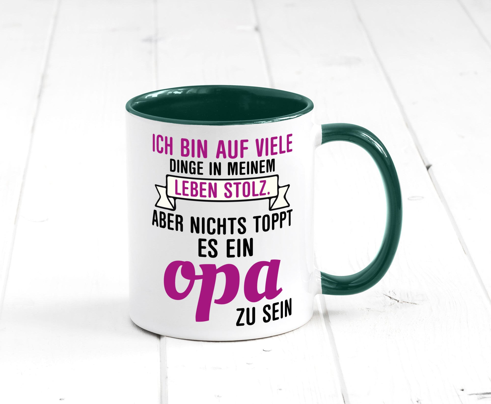 Opa Tasse | Stolzer Großvater Vatertag Enkelkinder Geschenk Familie
