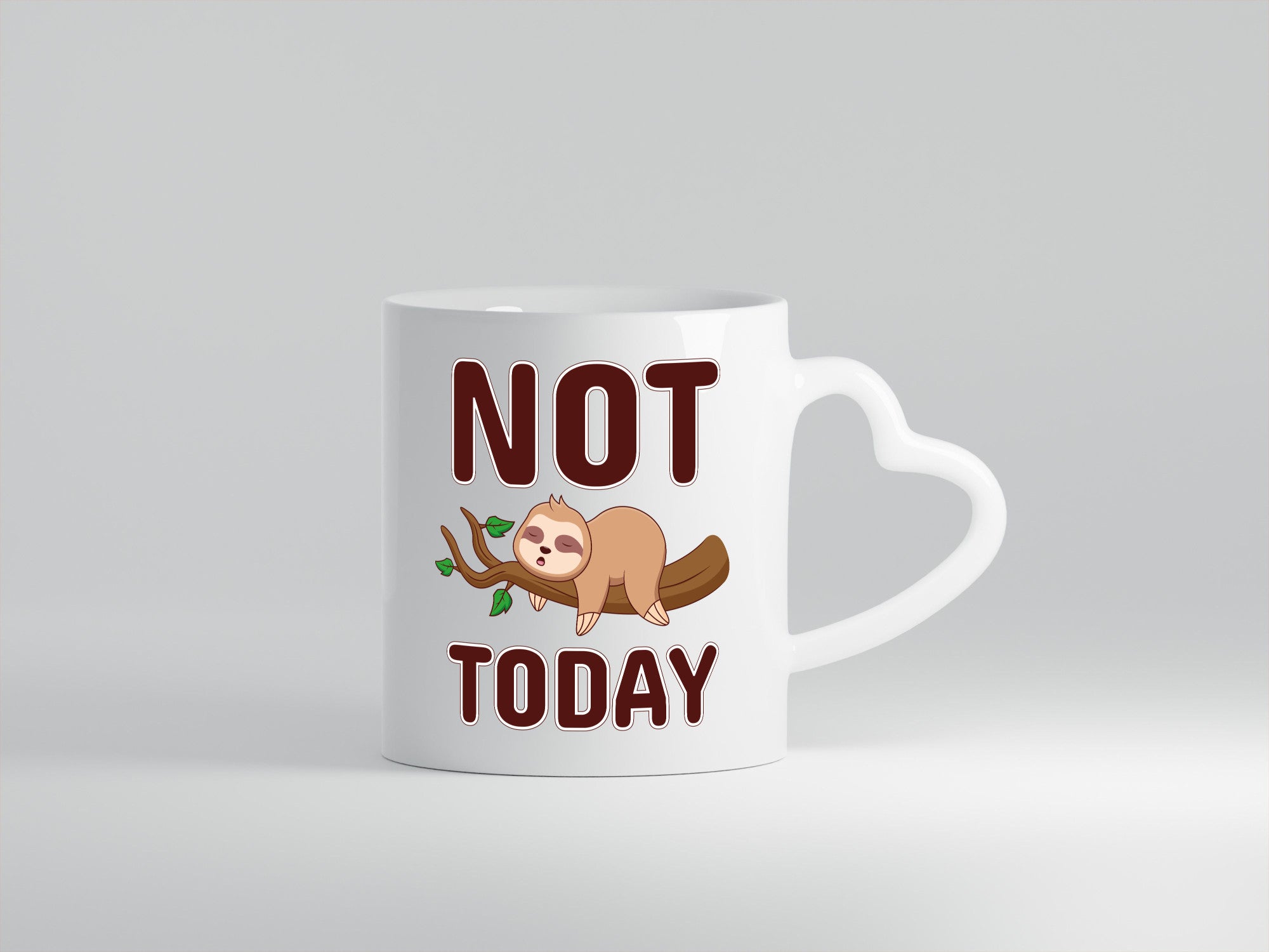Not Today Faultier lustig Tierliebhaber Humor Geschenk Tasse