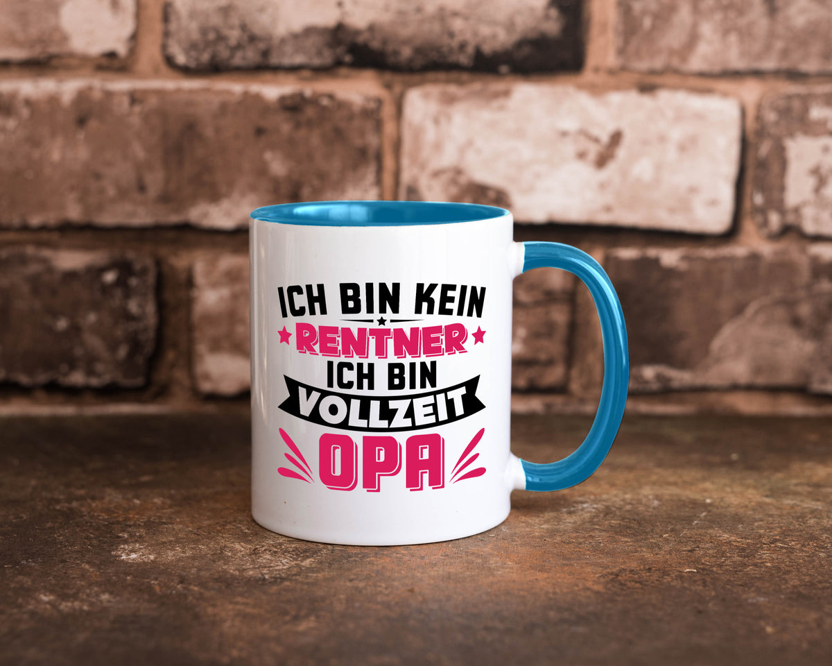 Ich bin vollzeit Opa | Rentner Ruhestand Großvater v2 Humor Familie Tasse