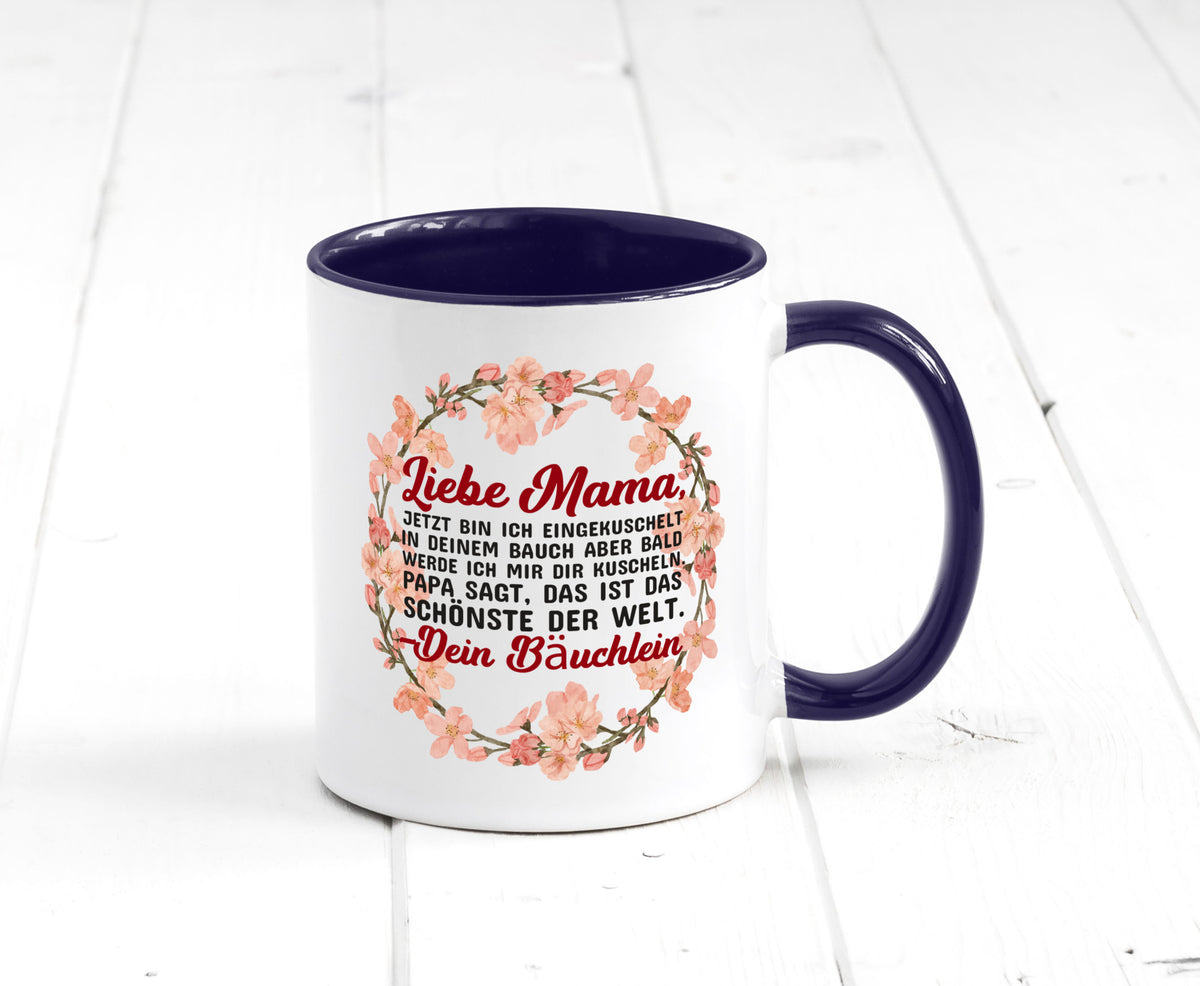 Liebe Mama | Schwangerschaft Tasse Baby süß Humor Familie Geschenkidee
